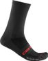 Calcetines Castelli Re-Cycle Thermale 18 Negro