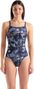 Costume da bagno Arena Scratched Donna Nero/Blu
