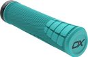 Pair of SQlab 7OX Pro 2.0 Turquoise Blue Grips