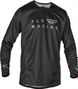 Fly Radium Long Sleeve Jersey Nero / Grigio Bambino