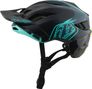 Casque VTT Troy Lee Designs Flowline SE Mips Badge Carbon Real Teal