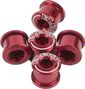 ELEVN DOUBLE KEY x5 Chain Bolts 6.5 x 4mm Red
