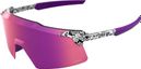 Occhiali 100% Aerocraft Elly 3 White Venom Purple a specchio