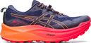 Asics Trabuco Max 2 Blue Orange Red Trail Running Shoes