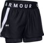  2-en-1 court Under Armour Play Up 3.0 Noir Femmes