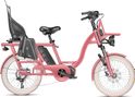 Vélo Cargo GAYA  L'Original Le Court  Rose Poudrée  Pack Bébé