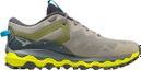 Chaussures de Trail Running Mizuno Wave Mujin 9 Gris Bleu Jaune