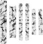Slicy Canopy Rahmenschutz-Set, glänzend schwarz