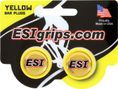 ESI Bar End Plugs Yellow