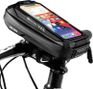 Bike handlebar bag with touch phone holder black WILD MAN