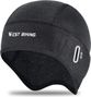 Bonnet d'Eté en Soie Glacée Anti UV Cagoule Noir/Gris