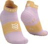 Chaussettes Compressport Pro Racing V4.0 Ultralight Run Low Rose/Orange