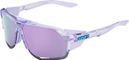 Lunettes 100% - Norvik - Polished Translucent - Verres Miroir Hiper Lavender Violet 