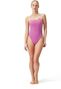 Speedo Solid VBack Badeanzug Pink / Blau