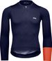 POC Cadence heren-shirt met lange mouwen, blauw/oranje