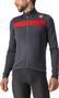 Castelli Puro 3 Fz Trikot Dunkelgrau / Reflexrot