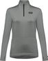Langarm Trikot Women Gore Wear Everyday Thermo 1/4-Zip Grau