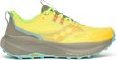 Saucony Xodus Ultra 4 Trail Running Shoes, Yellow/Gray, Men's