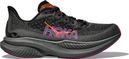 Hoka Mach 6 Running Shoes Black/Pink/Orange Women