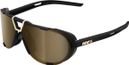 Gafas de sol 100% Westcraft Soft Tact Black - Lentes dorados espejados