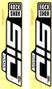 RockShox BoXXer 27/29'' Decal Kit Wit Zwart