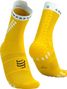 Chaussettes Compressport Pro Racing V4.0 Trail Jaune/Blanc