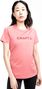 T-Shirt Running Craft Core Essence Logo Rose Femme