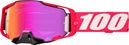 Maschera 100% Armega Kloug/Lenti HiPER Mirror Dark Red