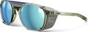 Lunettes Julbo Slack Cover - Spectron HD 4 Polarized - Vert Army Translucide Brillant/Gris