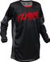 Maillot Manches Longues Fly Kinetic Khaos Noir / Rouge / Gris Enfant