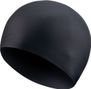 Cuffia da nuoto nera in silicone a pelo lungo Nike Swim
