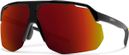 Smith Motive Black Sunglasses - ChromaPop Red Mirror Lens