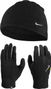 Pack Beanie + Pair of Gloves Women Nike Run Fleece Black
