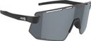 AZR Flash RX Sunglasses Set: Black/Mirrored Gray + Clear Lens