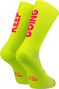 Chaussettes Sporcks Keep Going Jaune