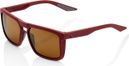 100% Renshaw Brille Rot / Verspiegelte Bronze