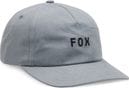 Fox Wordmark Adjustable Cap Grey