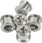 Pack de 5 Vis Cheminées ELEVN DOUBLE KEY 6.5 x 4mm Argent