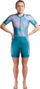 Zone3 Activate+ Triathlon Suit for Women, Blue/Pink
