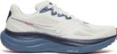 Chaussures Running Saucony Ride 19 Blanc/Bleu Homme