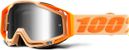 Masque 100% Racecraft Sahara Orange / Ecran Miroir Argent 