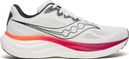 Chaussures Running Saucony Ride 19 Blanc/Rouge Homme