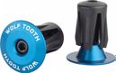 Embouts de Guidon Wolf Tooth Alloy Bar End Plugs Bleu