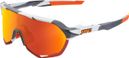 Lunettes 100% S2 Soft Tact Gris Camo - Verres Miroir Hiper Rouge Multilayer 