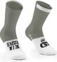 Assos GT C2 Unisex Socken Hellgrün/Weiß