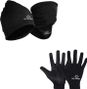 BV Sport Winter Bundle: Beanie/Neck Warmer + Gloves - Black