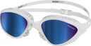 BuddySwim OzeanX Zwembril Wit/Blauw Spiegel