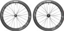 Paar Zipp 404 Firecrest Tubeless Disc 700c Laufräder | 12x100 - 12x142mm | Centerlock