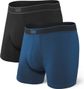 Boxers Saxx Daytripper Noir Bleu Homme (Lot de 2)