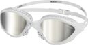 BuddySwim OzeanX Swim Goggles White/Silver Mirror